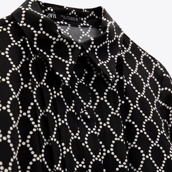 NWT Zara Geometic Printed Dress - 2559-717 - Picture 9 of 10